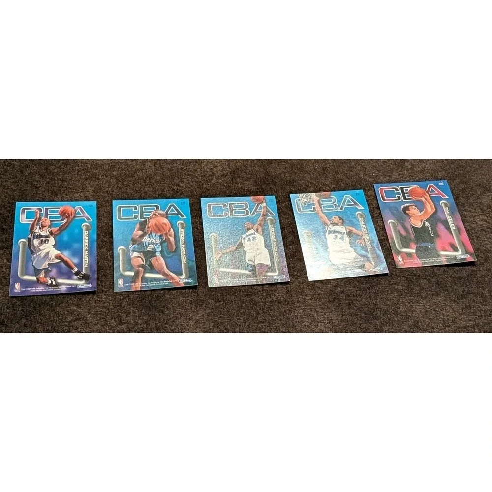 1995-96‎ SkyBox Hoops Pipeline CBA NBA Lot Of 5 Cards